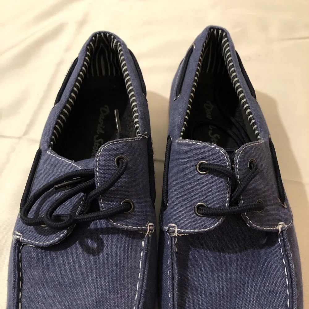 David Stone Denim Boat Loafer/ Shoe - Picture 10 of 14